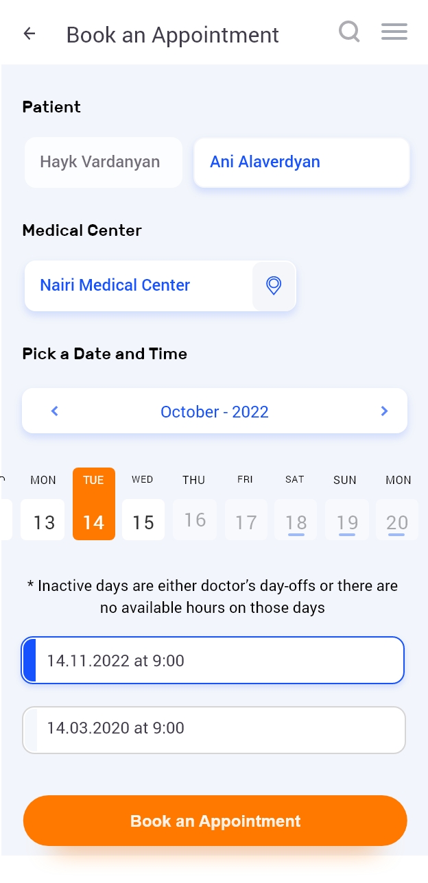 Patient app
